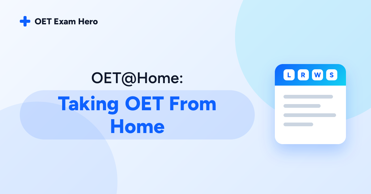 OET@Home: Taking OET From Home